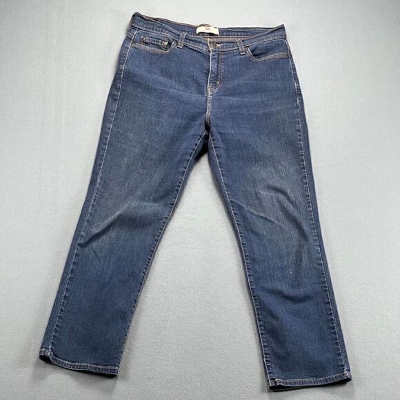 Levi's Jeans Women's 14M 512 Straight Leg Stretch Denim Perfectly Slimming - Picture 1 of 7